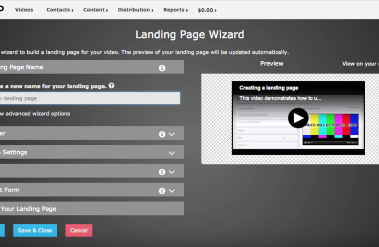 How To Create a Video Landing Page