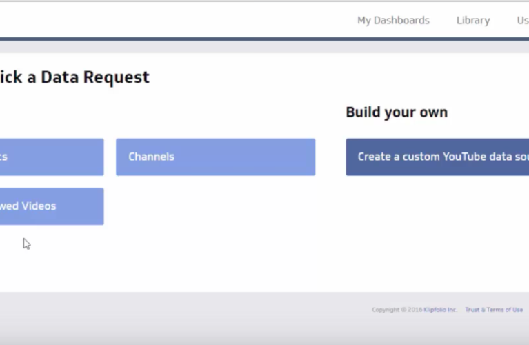 How To Build a Custom YouTube Dashboard Using Klipfolio