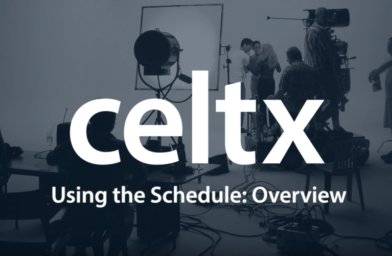 How To Schedule Video Production Projects and Talent with Celtx