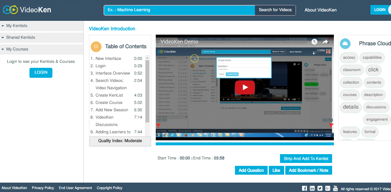 VideoKen - Features, Pricing, Reviews, Comparisons and Alternatives